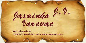 Jasminko Varevac vizit kartica